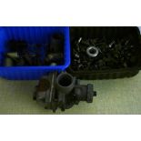 An autojumblers lot comprising; a Mikuni carburettor, various carburettor parts and various