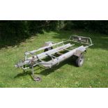 *An AL-KO two wheel, two motorcycle trailer, rated 750kg