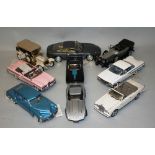 Franklin Mint - eight 1/24th scale die cast models; 1948 Tucker, 1958 Edsel Citation, 1911 Rolls