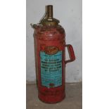 A vintage Conquest C53 water (soda-acid) fire extinguisher