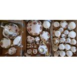 A large quantity of Royal Albert 'Old Country Roses' pattern dinner and tea ware, including