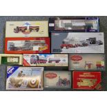 Die-cast - Corgi Classics, all boxed (9) plus one Matchbox Models of Yesteryear