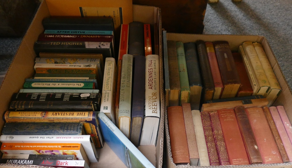 Two boxes of hardback books