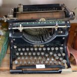 A vintage Underwood typewriter