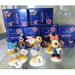 Royal Doulton Mickey Mouse collection, six figures with boxes