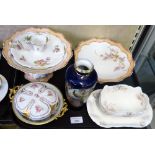 Eight pieces of Limoges and Vienna porcelain