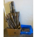 A quantity of pine spindles, Newel posts, etc. removed from a Georgian property in Malton formerly