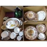 Dinnerware by Palissy (Game Series) together with Royal Worcester dinnerware, soda syphon, etc. (3)