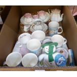 A Royal Doulton "The Snowman" gift collection, mugs, eggcup, trinket box, Bueslem tea service,