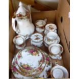 A Royal Albert Old Country Roses coffee service.