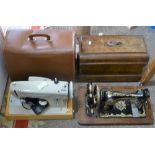 A Merritt electric sewing machine together with a manual sewing machine (2)