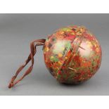 An AB British Ware spherical bakelite string or wool box, marked British AB 797286 (cracked and with