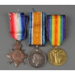 A group of 3 medals to 102344 Spr late Sgt C Wilcox Royal Engineers, comprising 1914-15 Star,