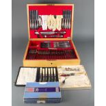 A canteen of silver plated cutlery, 4 cased sets