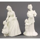 Two Royal Worcester figures - The Christening 9" and Mothering Sunday 9"