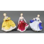 Three Royal Doulton figures - The Last Waltz HN2315 8 1/2", Dulcie HN2305 8" and Fiona HN2694 8"