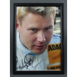 Mika Hakkinen, a signed colour photograph