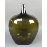 A 19th Century Continental green glass bottle