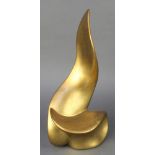 Raine, a freeform gilt ceramic centrepiece 14 1/2"