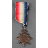 A 1914 Star to 7055 Pte. J E Cutler The Norfolk Regt.