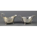 2 silver sauce boats Sheffield 1934 and Birmingham 1907 216 grams