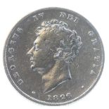 A George IV shilling, 1826