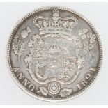 A George III half crown 1821Image of obverse added.