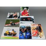 4 Phil Reed signed colour photographs and 3 Paddy Hopkirk signed colour photographs 11 1/2" x 8 1/2"