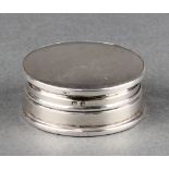 A circular silver compact with mirrored interior Birmingham 1925 1 1/4" The mirror is cracked