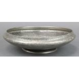 A Liberty & Co Tudric English Pewter circular planished bowl, base marked 6 Tudric English Pewter