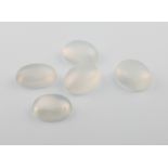 5 oval cut loose moonstones