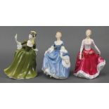 3 Royal Doulton figures - Fiona HN2694 7 1/2", Hilary HN2335 7 1/2" and Simone HN2378 7 1/2"