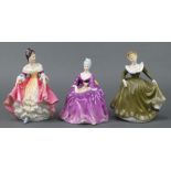 3 Royal Doulton figures - Charlotte HN2421 6 1/2", Southern Belle HN2229 7" and Geraldine HN2348 7"
