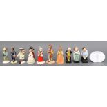 7 Royal Doulton Bunnykins figures - Postman DB76 4", Lollipop DB65 4", Boy Skater DB152 4", Judge