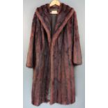 A lady's full length mink coat