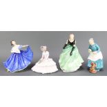 4 Royal Doulton figures - Vanessa HN3198 10", Elaine HN2791 7 1/2", Day Dreams HN1731 6" and The