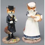 2 Border Fine Arts Studio figures - Mrs B A20109 2008 6 1/2" and Miss Reynard A7656 2007 6", boxed