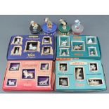 4 Wade Walt Disney hat box figures, 4 boxed sets of Wade figures