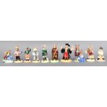 8 Royal Doulton Bunnykins figures - Graduation Time DB329 5", Little John DB243 5", Banjo Player