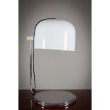 A CHROME DESK LAMP, ITALIAN, 64cm high