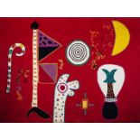 Alan Davie RA 1920-2014 FLAG WALK 1974 Wool pile tapestry in colours, 208 cm x 279cm, edition 15/21,