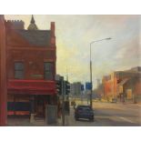 Oisin Roche, Contemporary PEARCE STREET, DUBLIN Oil on board, 16" x 20" (41 x 51cm), signed