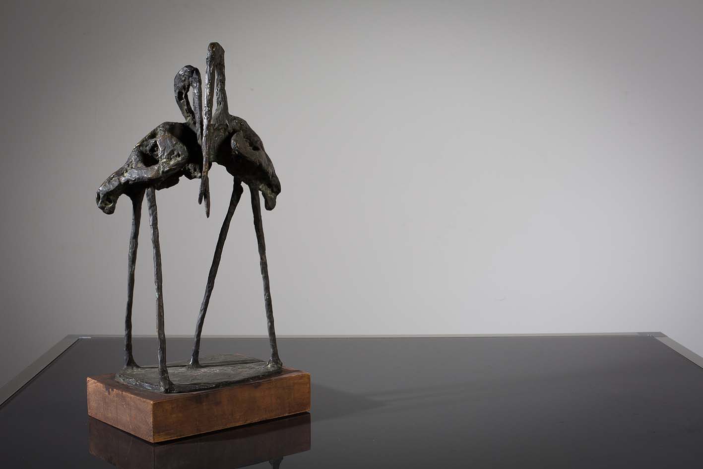 Modern School COURTING HERONS Bronze, 42.5cm high (excluding base)