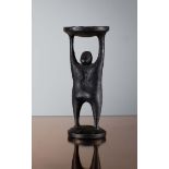 OISIN KELLY FOR KILKENNY DESIGN, Candle holder in the form of a person, 16cm (h)