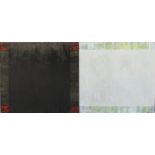 Charles Tyrrell, b.1950 C6.04 Oil on board, diptych, 35 1/2" x 70" (90 x 178cm), signed, inscribed