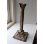 A SILVER CANDLESTICK, LONDON 1892, with