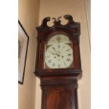 ,A MAHOGANY LONG CASE CLOCK, 19th CENTUR