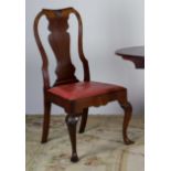 A PAIR OF QUEEN ANNE WALNUT CHAIRS, c.17