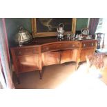 A MAHOGANY AND EBONY INLAID SIDEBOARD, 1