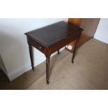 A mahogany side table, 19th Century, wit